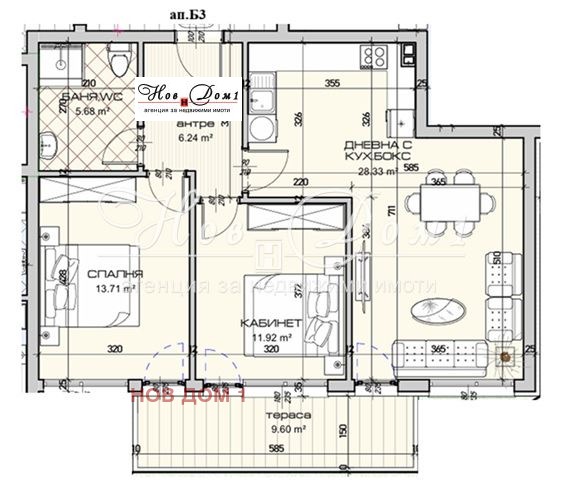 Продава 3-СТАЕН, гр. Варна, Виница, снимка 2 - Апартаменти - 52287566