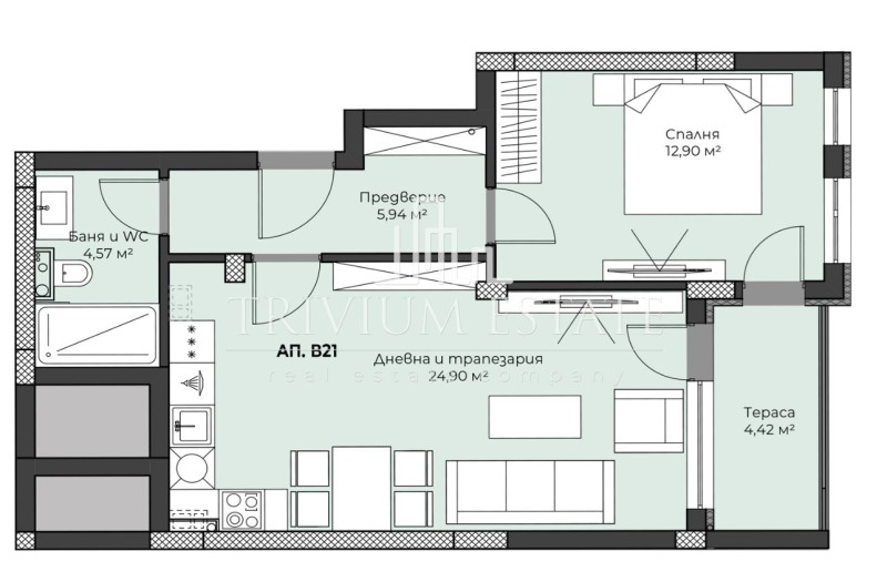 Продава 2-СТАЕН, гр. Пловдив, Христо Смирненски, снимка 6 - Aпартаменти - 48038219