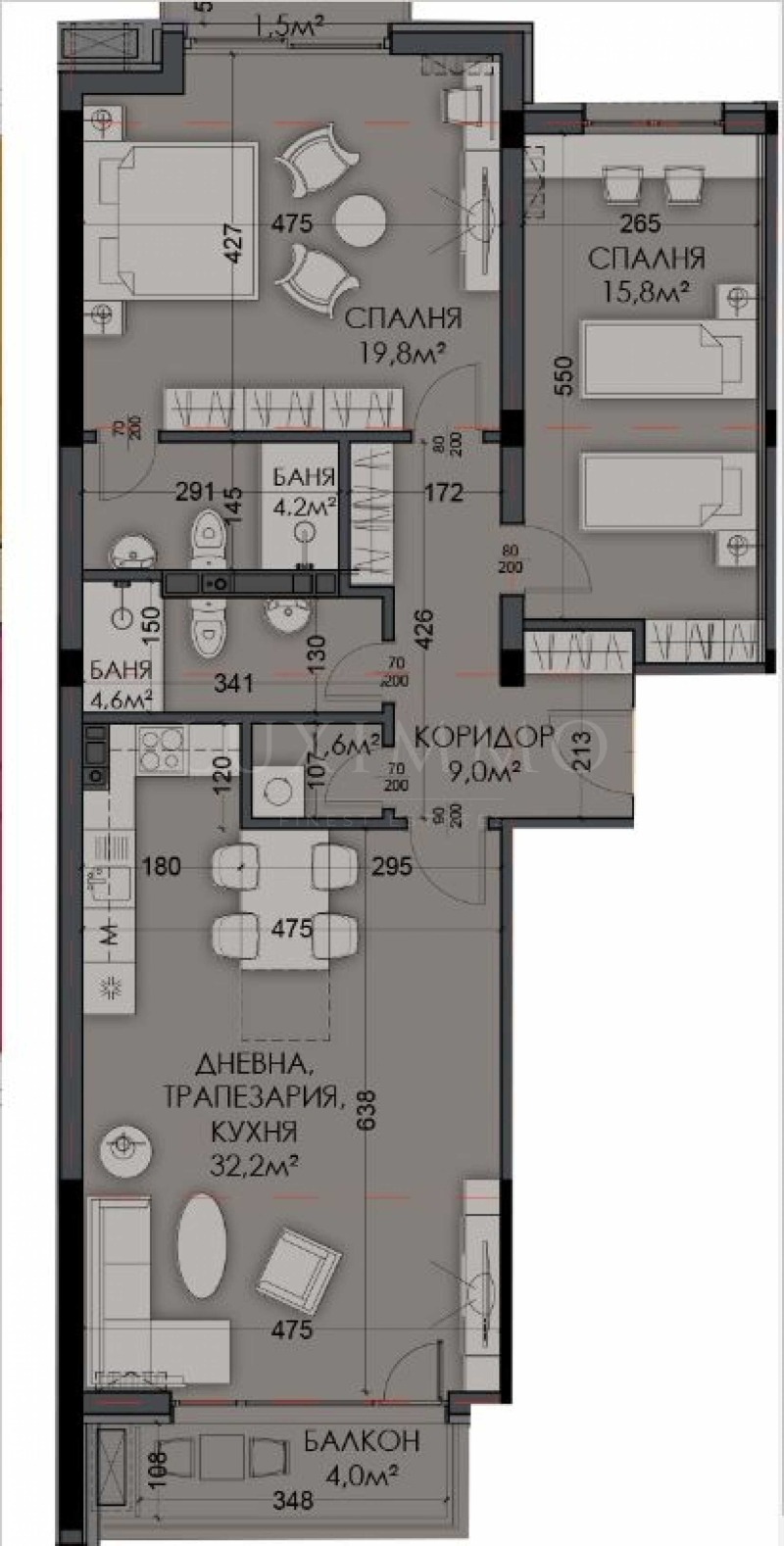 Продава 3-СТАЕН, гр. Варна, Виница, снимка 7 - Aпартаменти - 47552157