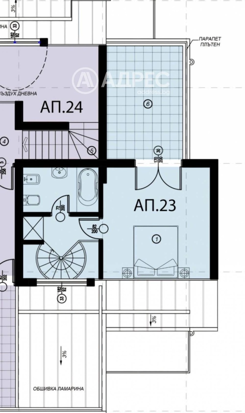 Till salu  2 sovrum Sofia , Manastirski livadi , 151 kvm | 58403397 - bild [5]