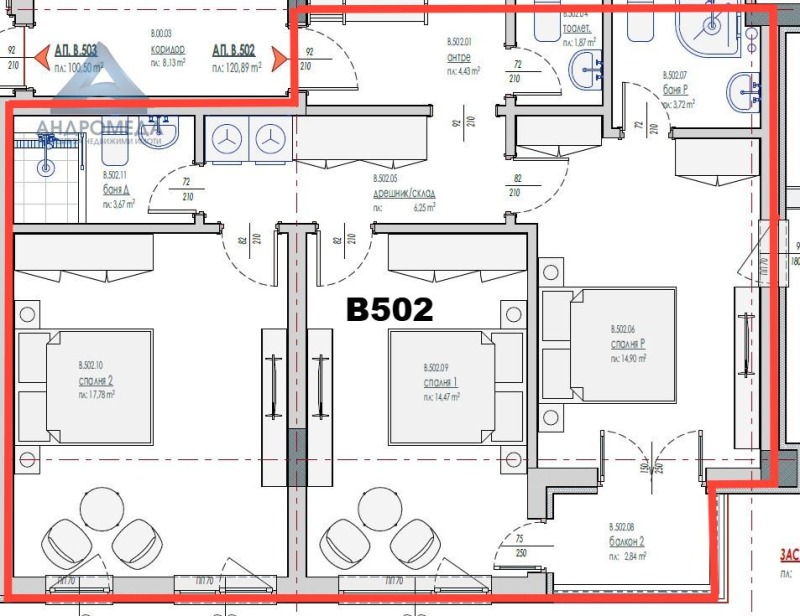 Satılık  3+ yatak odası Pleven , Şirok centar , 136 metrekare | 87992696 - görüntü [3]