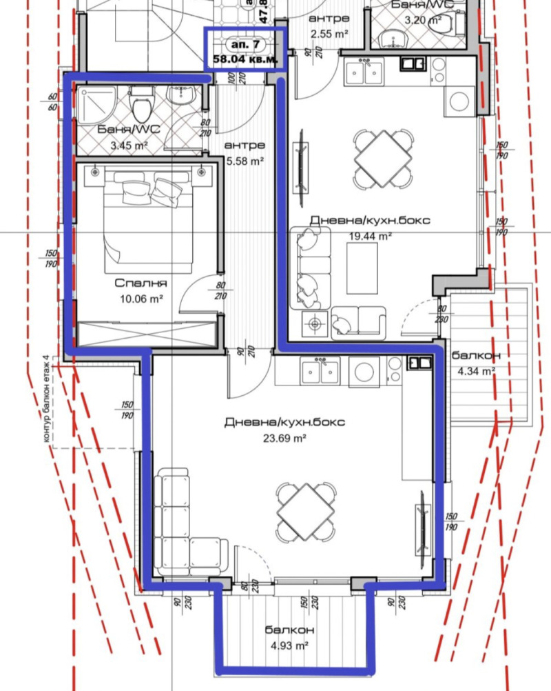 Na prodej  1 ložnice Varna , Vazraždane 3 , 69 m2 | 39065903 - obraz [2]