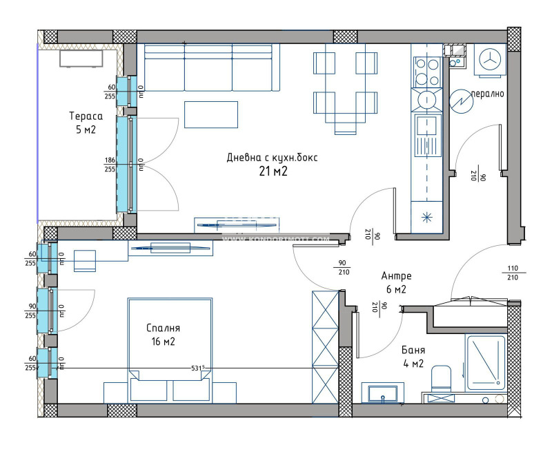 Продава 2-СТАЕН, гр. Пловдив, Христо Смирненски, снимка 2 - Aпартаменти - 45181464