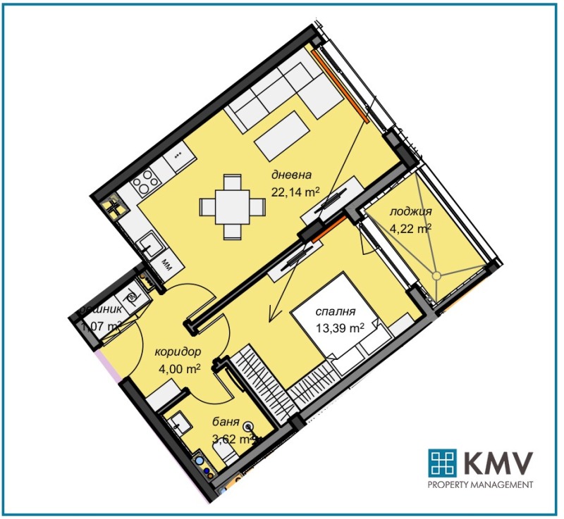 Продава 2-СТАЕН, гр. София, Младост 4, снимка 1 - Aпартаменти - 47179254