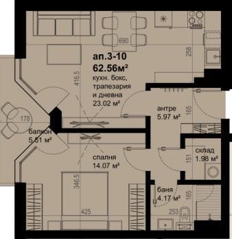 Продава 2-СТАЕН, гр. Бургас, област Бургас, снимка 7 - Апартаменти - 51118554