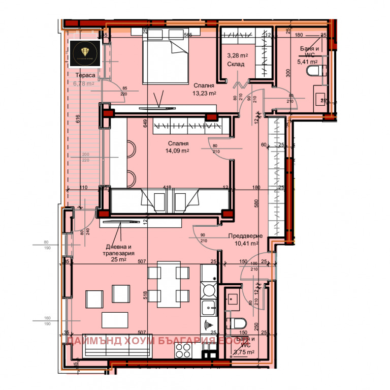 Satılık  2 yatak odası Plovdiv , Ostromila , 121 metrekare | 29076438 - görüntü [2]