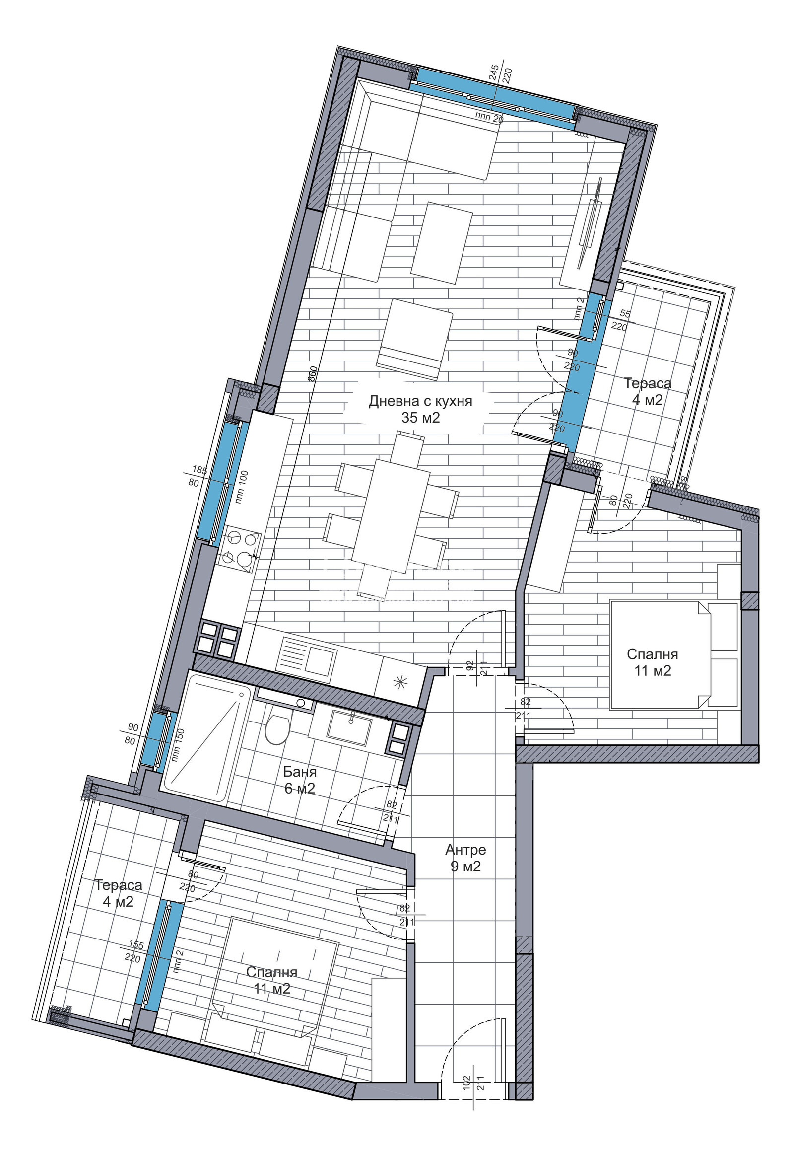 Продава 3-СТАЕН, гр. Пловдив, Христо Смирненски, снимка 2 - Апартаменти - 44542097