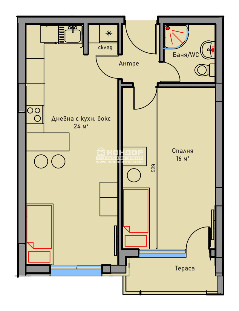 Продава 2-СТАЕН, гр. Пловдив, Център, снимка 2 - Aпартаменти - 48232517