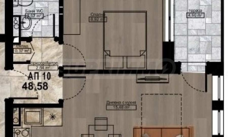 Продаја  1 спаваћа соба регион Бургас , Царево , 48 м2 | 71634861 - слика [3]