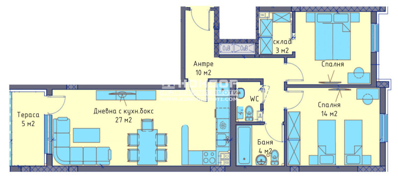 Продава  3-стаен град Пловдив , Център , 108 кв.м | 70344630 - изображение [3]