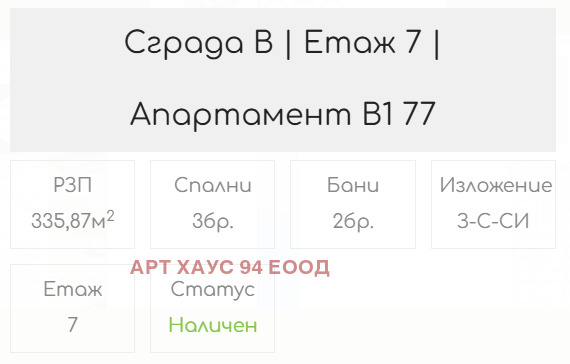Til salg  3+ soveværelse Sofia , Krastova vada , 336 kvm | 48592887 - billede [13]