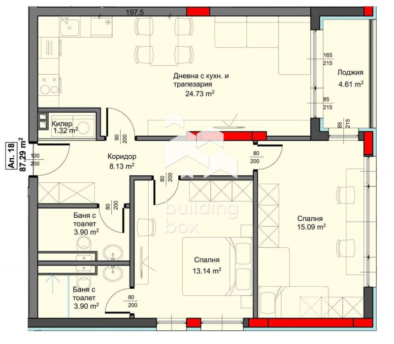 Продава 3-СТАЕН, гр. Варна, Аспарухово, снимка 2 - Aпартаменти - 49259629