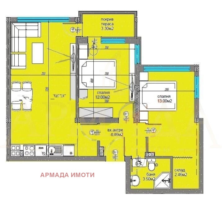 Продава 3-СТАЕН, гр. Пловдив, Остромила, снимка 5 - Aпартаменти - 47437593