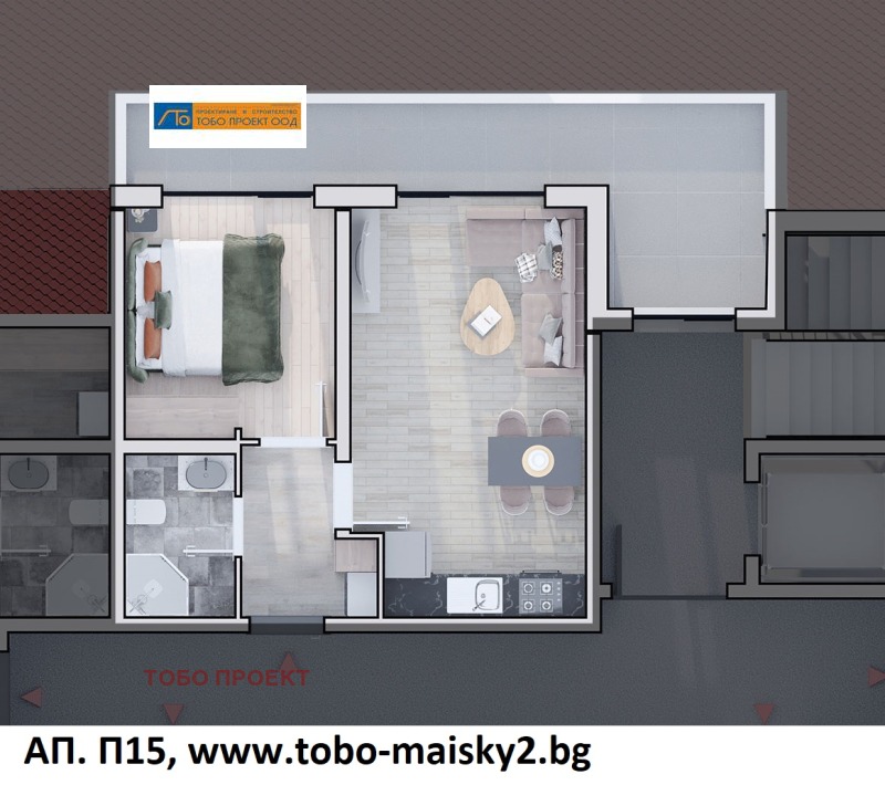 Продава 2-СТАЕН в град София, Люлин 10 - 77 кв.м / 141 531 € » 276 810.58 лв., ТОБО ПРОЕКТ