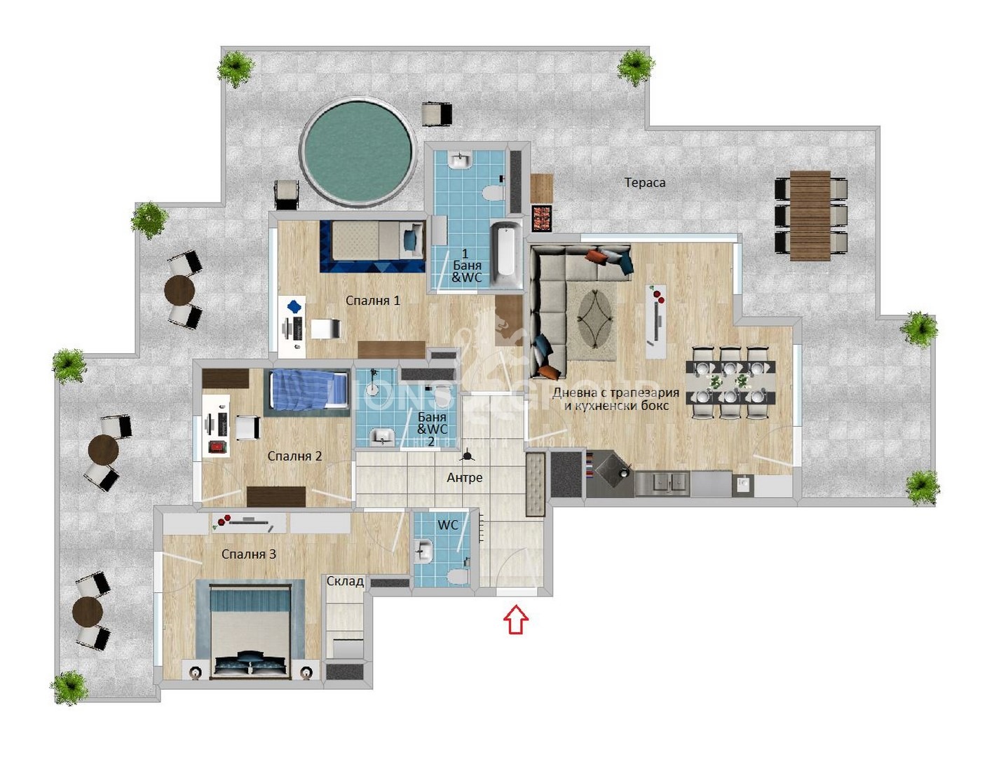 Продава 4-СТАЕН, гр. София, Овча купел 2, снимка 2 - Апартаменти - 53726017