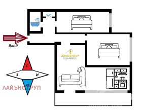 2 slaapkamers Vazrazjdane 2, Varna 3