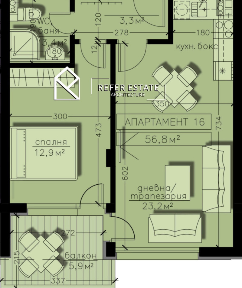 Zu verkaufen  1 Schlafzimmer Sofia , Bojana , 66 qm | 96488561 - Bild [2]