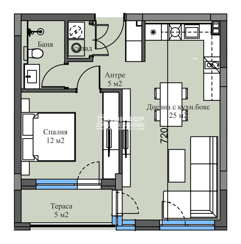 De vânzare  1 dormitor Plovdiv , Mladejci Hâlm , 70 mp | 24682203 - imagine [2]