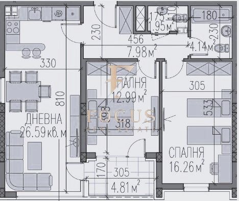 На продаж  2 спальні Пловдив , Тракия , 106 кв.м | 32919060 - зображення [2]