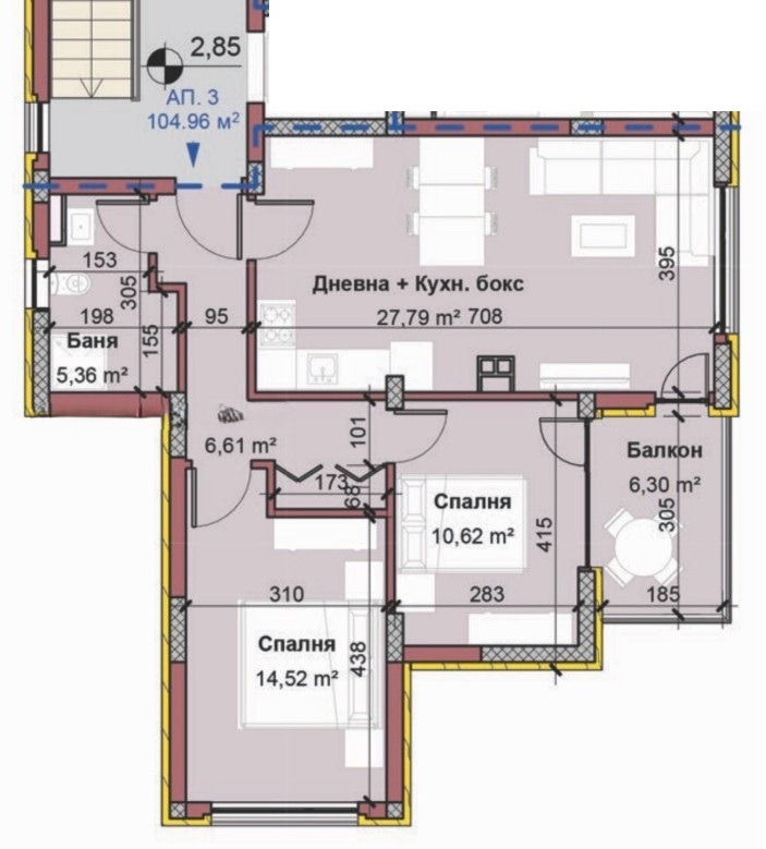 Продава 3-СТАЕН, гр. Варна, Виница, снимка 11 - Апартаменти - 53888518