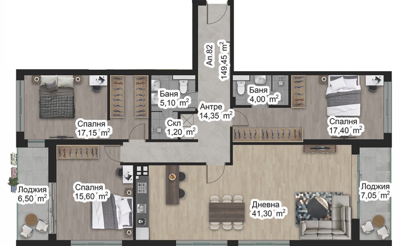 Продава  4-стаен град Пловдив , Отдих и култура , 174 кв.м | 69313930 - изображение [2]