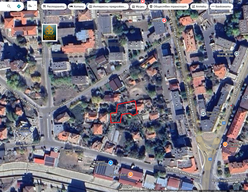 Продава ПАРЦЕЛ в област Кърджали, гр. Момчилград - 556 кв.м / 70 000 € » 136 908.10 лв., ШАРП МГ