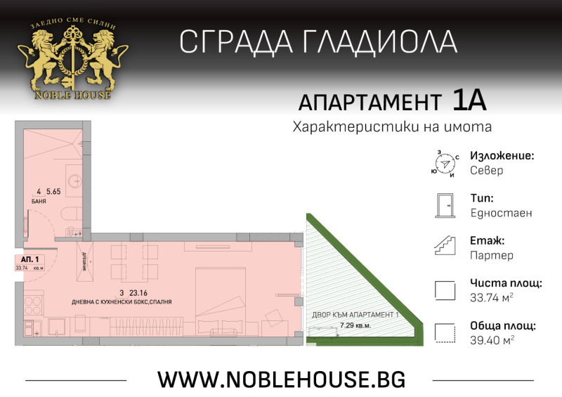 Til salg  Studie Sofia , Malinova dolina , 40 kvm | 70207397 - billede [5]