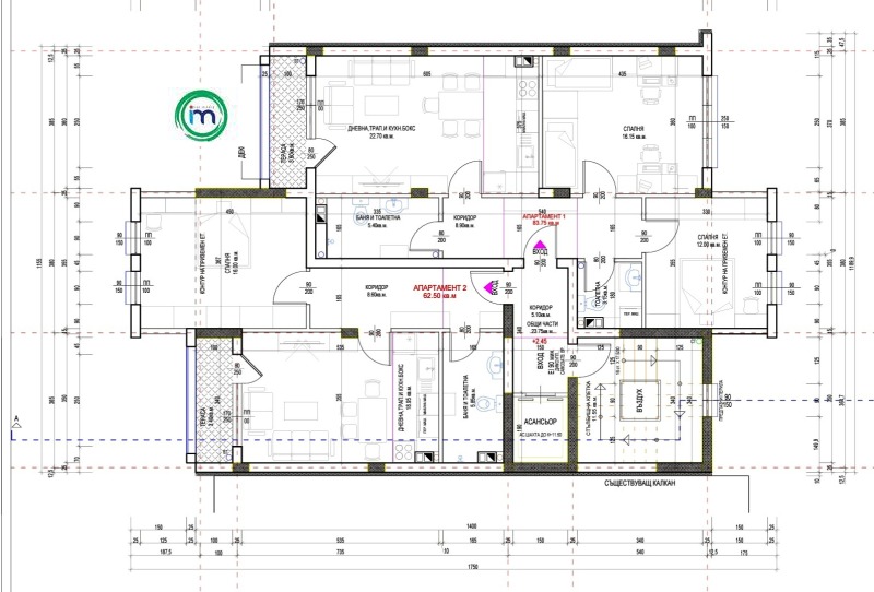 Продава 3-СТАЕН, гр. Пазарджик, Ставропол, снимка 3 - Aпартаменти - 49177446