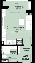 Продава 1-СТАЕН, град Бургас, Хоризонт • 60000 € / 117349.80 лв. • 36659833 1