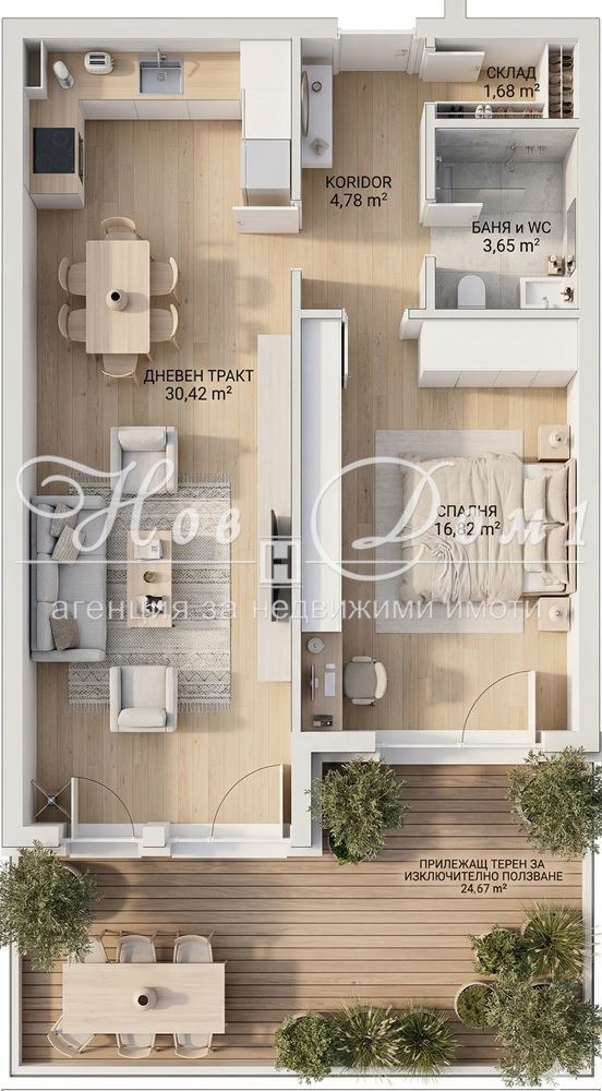 Продава 2-СТАЕН, гр. София, Малинова долина, снимка 16 - Апартаменти - 53969531