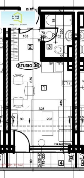 Til salgs  Studio Sofia , Tsentar , 35 kvm | 64564350 - bilde [2]