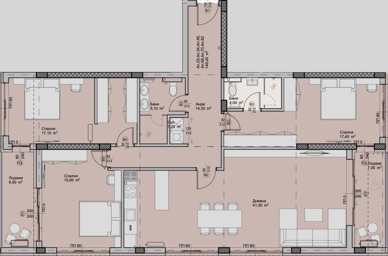 In vendita  3+ camere da letto Plovdiv , Hristo Smirnenski , 174 mq | 53529873 - Immagine [2]