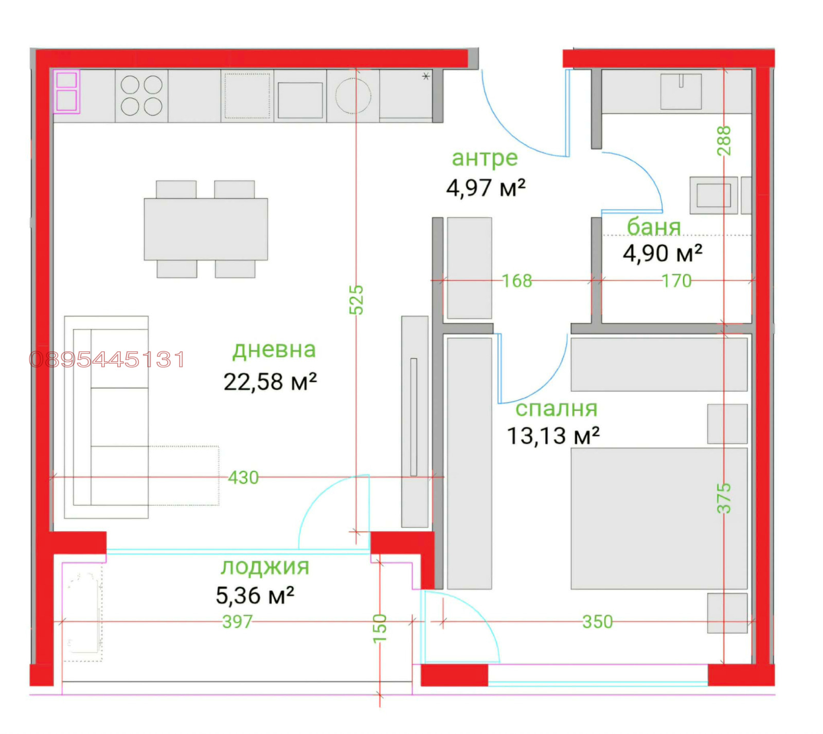 Продава 2-СТАЕН, гр. Варна, Трошево, снимка 6 - Апартаменти - 55673185