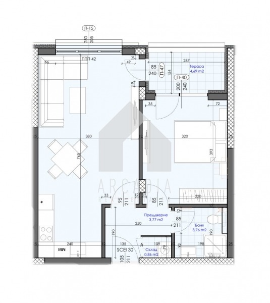 Продава 2-СТАЕН, с. Марково, област Пловдив, снимка 2 - Апартаменти - 53505858
