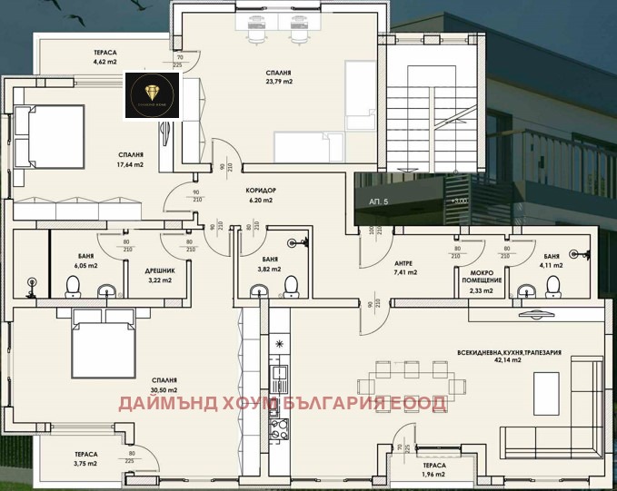 Продава МНОГОСТАЕН, гр. Пловдив, Остромила, снимка 2 - Апартаменти - 53630146
