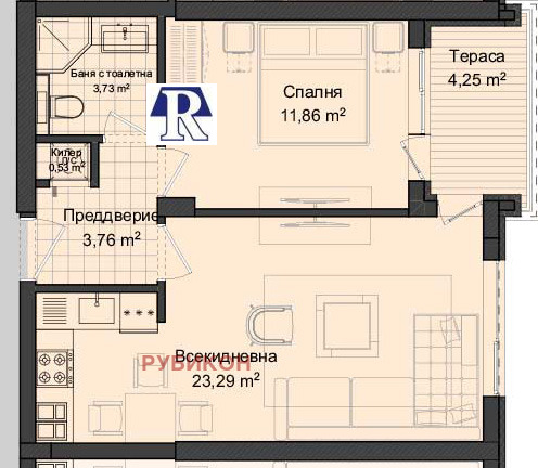 Продава  2-стаен, град Пловдив, Кършияка • 47 600 EUR • ID 65252191 — holmes.bg - [1] 