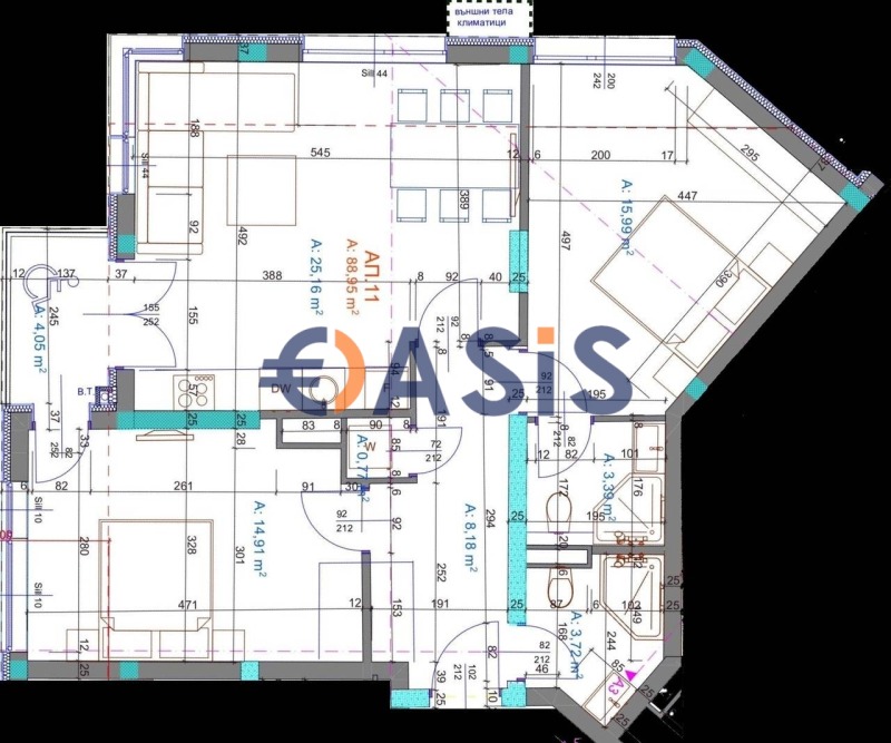 Na prodej  2 ložnice Burgas , Centar , 104 m2 | 48708440 - obraz [4]