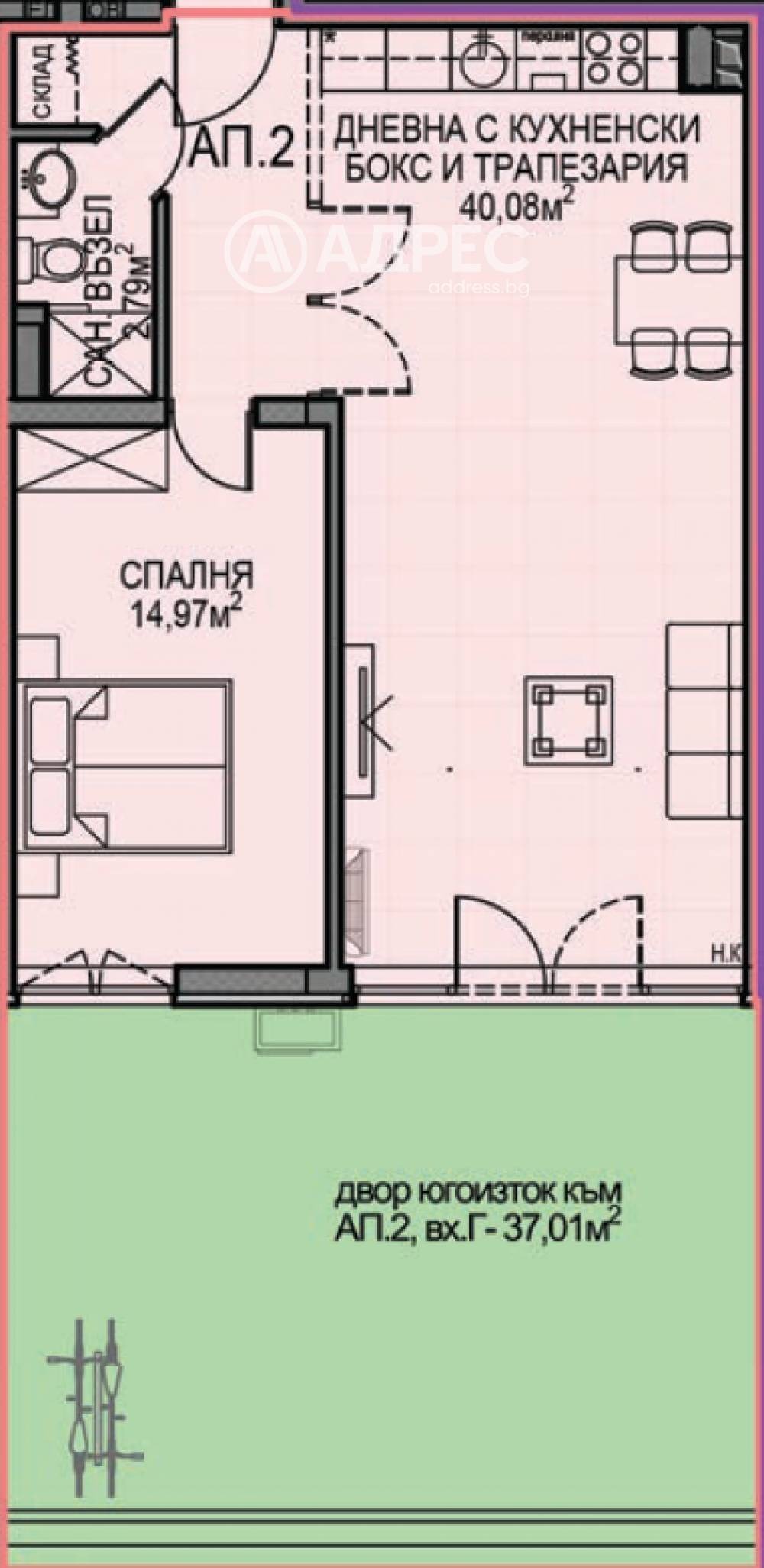 Продава 2-СТАЕН, гр. София, Обеля 2, снимка 4 - Апартаменти - 54042000