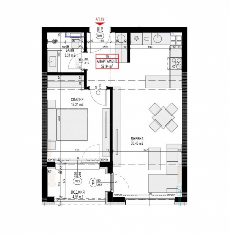 На продаж  1 спальня София , Малинова долина , 74 кв.м | 87076306 - зображення [4]