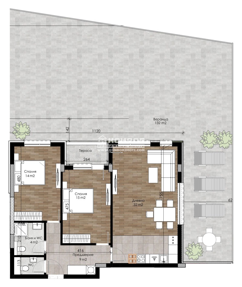 En venta  2 dormitorios Plovdiv , Ostromila , 248 metros cuadrados | 41168834 - imagen [4]