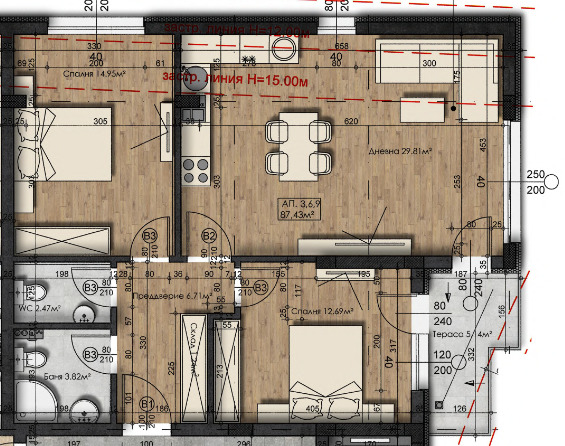 Продава  3-стаен град София , Студентски град , 101 кв.м | 41853970 - изображение [4]