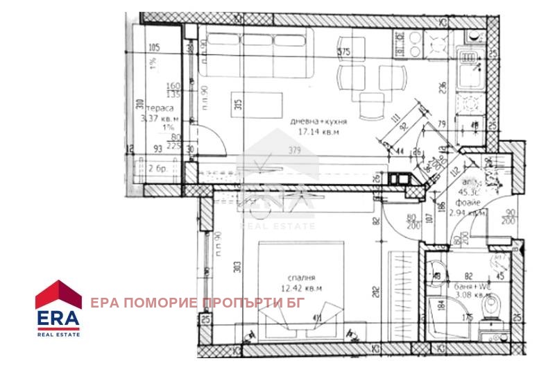 Продава 2-СТАЕН, гр. Ахелой, област Бургас, снимка 4 - Апартаменти - 53430315
