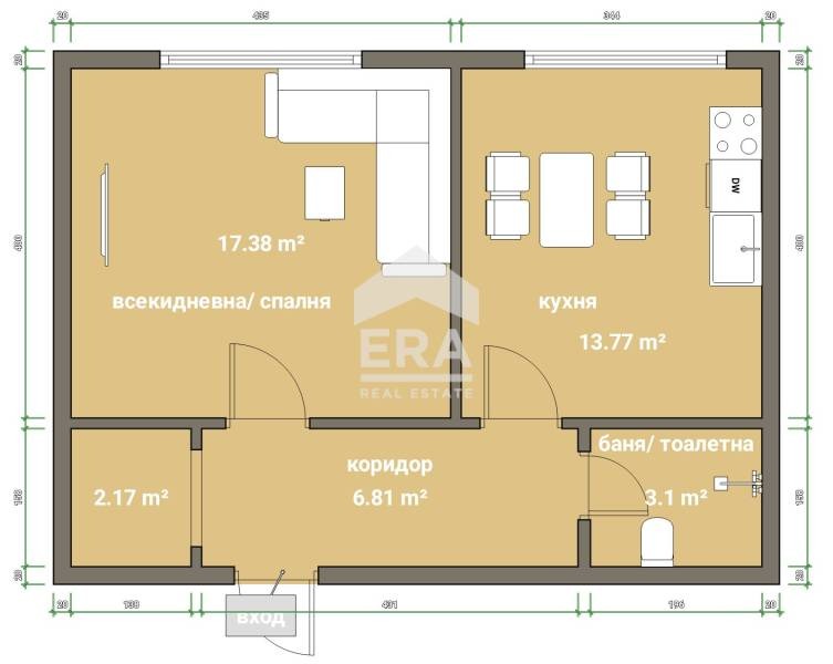En venta  Estudio Silistra , Iztok , 41 metros cuadrados | 96532347 - imagen [5]