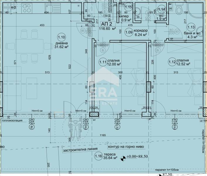 Na prodej  2 ložnice Varna , Briz , 129 m2 | 46273308 - obraz [4]