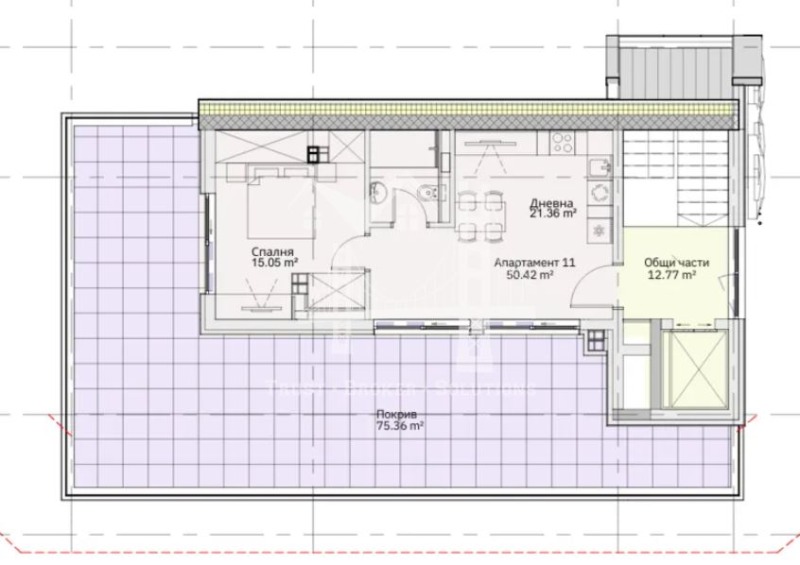 Продава  2-стаен град София , Левски , 62 кв.м | 54357397