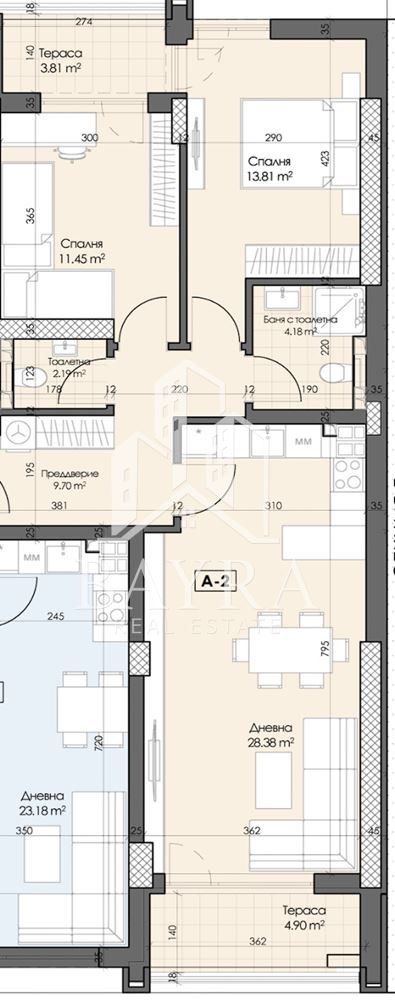Til salg  2 soveværelser Plovdiv , Karshiyaka , 113 kvm | 98420150 - billede [3]