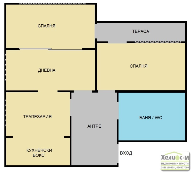 Продава 2-СТАЕН, гр. Монтана, Идеален център, снимка 16 - Aпартаменти - 47423162