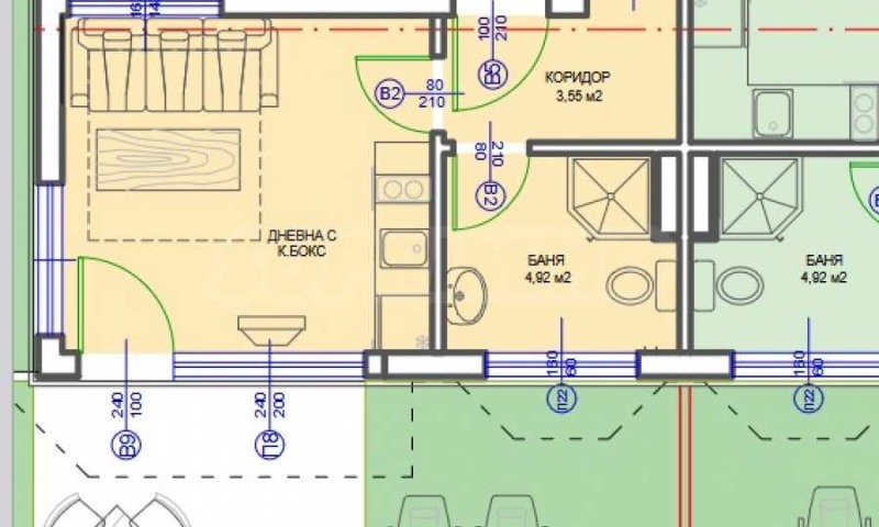 Na prodej  1 ložnice oblast Burgas , k.k. Slančev brjag , 85 m2 | 96466133 - obraz [2]