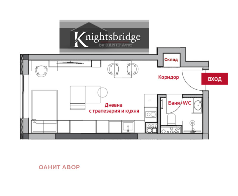 Продава 1-СТАЕН, гр. София, Център, снимка 2 - Апартаменти - 52415292
