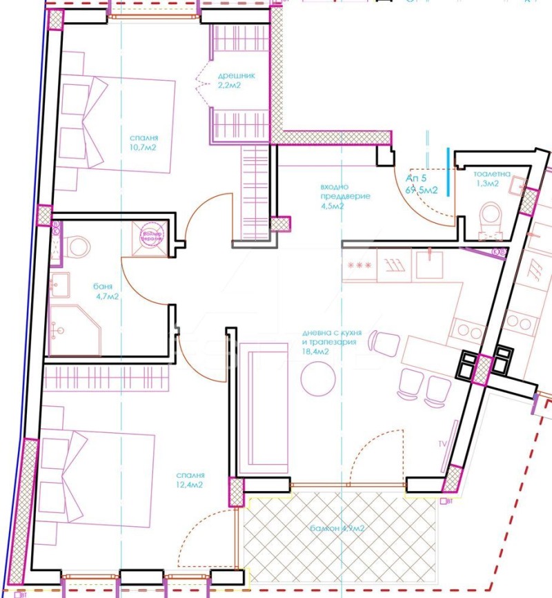 Продава 3-СТАЕН, гр. Варна, Аспарухово, снимка 1 - Aпартаменти - 46968123